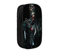 YINGD Terminator The Resistance Pencil Case with Detachable Strap - Oxford Cloth Multi-Pocket Bag for Pens, Tools, Cosmetics