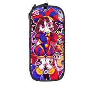 YINGD The Amazing Digital Circus Pencil Case Anime Pencil Pouch Case Large Capacity Zipper Double Layer Pen