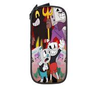 YINGD The Cuphead Show Big Capacity Pencil Case, Large Storage Pencil Pouch Pen Case Bag with Zipper, Pencil Case for School College Student Office Supplies