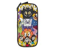 YINGD The Cuphead Show Big Capacity Pencil Case, Large Storage Pencil Pouch Pen Case Bag with Zipper, Pencil Case for School College Student Office Supplies