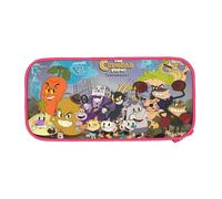 YINGD The Cuphead Show Big Capacity Pencil Case, Large Storage Pencil Pouch with Zipper, Organizer Caser
