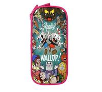 YINGD The Cuphead Show Big Capacity Pencil Case, Large Storage Pencil Pouch with Zipper, Organizer Caser