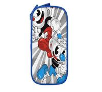 YINGD The Cuphead Show Big Capacity Pencil Case, Large Storage Pencil Pouch with Zipper, Organizer Caser
