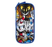 YINGD The Cuphead Show Big Capacity Pencil Case, Large Storage Pencil Pouch with Zipper, Organizer Caser