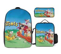 YINGD The Flintstones Backpack Success Blueprint Three Piece Academic Achievement Set