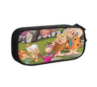 YINGD The Flintstones Pencil Case for Busy Professionals - Sleek Design with 5 Pen Slots & Hidden Pocket (Custom Logo)