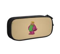 YINGD The Flintstones Pencil Case with RFID-Blocking Pocket - Secure Oxford Cloth Organizer for Cards, Pens, Cash