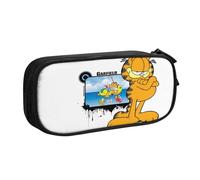 YINGD The Garfield Show Pencil Case for Busy Professionals - Sleek Design with 5 Pen Slots & Hidden Pocket (Custom Logo)