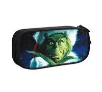 YINGD The Grinch Pencil Case for Baking Tools - Heat-Resistant Lining for Measuring Spoons, Pens, Recipe Cards