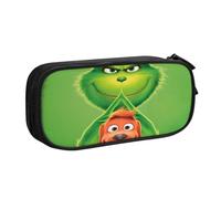 YINGD The Grinch Pencil Case for Busy Professionals - Sleek Design with 5 Pen Slots & Hidden Pocket (Custom Logo)
