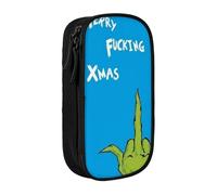 YINGD The Grinch Pencil Case for Busy Professionals - Sleek Design with 5 Pen Slots & Hidden Pocket (Custom Logo)