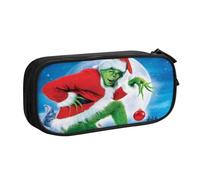 YINGD The Grinch Pencil Case for EDC Enthusiasts - Compact Oxford Bag for Knives, Flashlights, Pens (Everyday Carry)