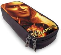 YINGD The Hunger Games Leather Pencil Case Pencil Case Stationery Bag Office Portable Storage Box Cosmetic Box Folder bd