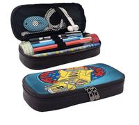 YINGD The Magic School Bus Pencil Case Elegant Synthetic Leather Bag for Writing Tools & Cosmetics