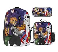 YINGD The Nightmare Before Christmas Backpack Academic Universe Set Complete Cosmic Bookbag with Space Kit