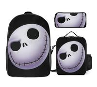 YINGD The Nightmare Before Christmas Backpack School Cosmic Set Three Piece Galactic Combo
