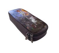 YINGD The Nightmare Before Christmas Pencil Case Compact PU Leather Pen Bag with Interior Storage Space
