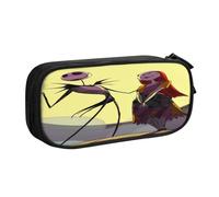 YINGD The Nightmare Before Christmas Pencil Case for Artists on The Go - Water-Resistant Oxford Cloth with Brush Loops & Pen Slots