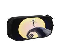 YINGD The Nightmare Before Christmas Pencil Case for Minimalist Travel - Ultra-Light Oxford Fabric, Fits Passport, Pens, Coins
