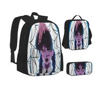 YINGD The Octonauts Cartoon 3 PCS School Backpack Lightweight School Bookbag Lunchbox Pencil Bag Large Daypack