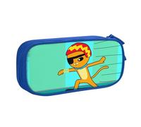 YINGD The Octonauts Kwazii Pencil Case Large Capacity Pencilcase Double-Layer Pen Bag School Stationery Pouch Organizer Office Supplies for Kids Adult