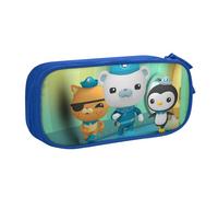 YINGD The Octonauts Sea Pencil Case Large Capacity Pencilcase Double-Layer Pen Bag School Stationery Pouch Organizer Office Supplies for Kids Adult