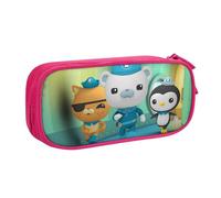 YINGD The Octonauts Sea Pencil Case Large Capacity Pencilcase Double-Layer Pen Bag School Stationery Pouch Organizer Office Supplies for Kids Adult