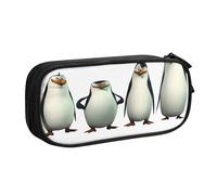 YINGD The Penguins of Madagascar Pencil Case for Artists on The Go - Water-Resistant Oxford Cloth with Brush Loops & Pen Slots