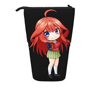 YINGD The Quintessential Quintuplets Nakano Satsuki Pencil Case Expandable Peanuts Organizer Bags Retractable Pen Case Cute Large Capacity Boy Girl Stationery Pouch Lightweight
