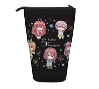 YINGD The Quintessential Quintuplets Pen Case Expandable Peanuts Organizer Bags Retractable Pen Case Cute Large Capacity Boy Girl Stationery Pouch Lightweight for School Office