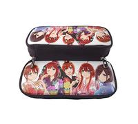 YINGD The Quintessential Quintuplets Pencil Case Stationery Storage Makeup Pouch for Kids Students Unisex PU Leather Stain Resistant Durable Large