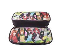 YINGD The Quintessential Quintuplets Pencil Case Stationery Storage Makeup Pouch for Kids Students Unisex PU Leather Stain Resistant Durable Large