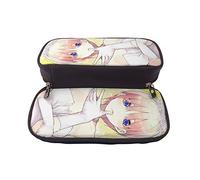 YINGD The Quintessential Quintuplets Pencil Case Stationery Storage Makeup Pouch for Kids Students Unisex PU Leather Stain Resistant Durable Large