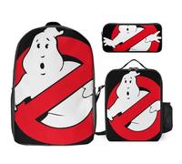 YINGD The Real Ghostbusters Backpack Knowledge Keeper Bookbag with Archive Lunch System