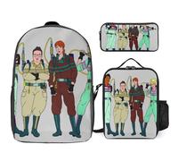 YINGD The Real Ghostbusters Backpack Knowledge Navigator Bookbag with Explorer Lunch System