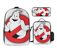 YINGD The Real Ghostbusters Backpack School Explorer Set Three Piece Discovery Combo