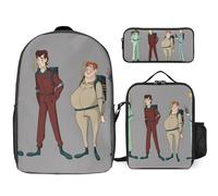 YINGD The Real Ghostbusters Backpack Success Blueprint Three Piece Academic Achievement Set
