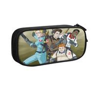 YINGD The Real Ghostbusters Pencil Case Expandable Storage Bag - Adjustable Capacity for Art Supplies, Tech Gear, Toiletries