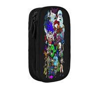 YINGD The Real Ghostbusters Pencil Case for Kids & Adults - Durable Polyester with 5 Pen Holders & Mesh Organizer (Washable)