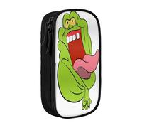 YINGD The Real Ghostbusters Pencil Case Multi-Functional Storage Bag - 2 Zipper Compartments & 8 Slots (Ideal for Daily Use)