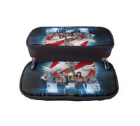 YINGD The Real Ghostbusters Pencil Case Stylish PU Leather Pen Case for School College & Office Use