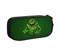YINGD The Real Ghostbusters Pencil Case Trendy Geometric Print - Double Layer Zipper Compartments for Students & Professionals