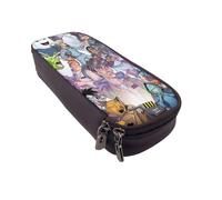 YINGD The Real Ghostbusters Pencil Case Waterproof Zippered Pen Pouch with Elastic Loops for Secure Storage