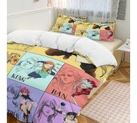 YINGD The Seven Deadly Sins Anime Home Bed 3-piece Set,Lightweight and comfortable, suitable for students with multiple sizes to choose from