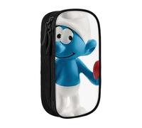 YINGD The Smurfs (79) Pencilcase Large Capacity Pencil Case Double Zipper Stationery Bag with Compartments for Boy Girl-YAS1798