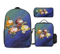 YINGD The Snorks Backpack Future Leader Set Progressive Bookbag with Executive Lunch System