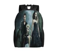 YINGD The Vam-Pire Diaries Backpack for Women, Fashionable Daypack with Full Print Design, Large Capacity Bag for Laptop and Essentials