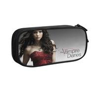 YINGD The Vam-Pire Diaries Pencil Case for Busy Professionals - Sleek Design with 5 Pen Slots & Hidden Pocket (Custom Logo)