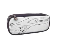 YINGD The Wizard of Oz Pencil Case Elegant Leather Organizer for Students Teachers & Artists