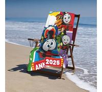 YINGD Thomas and Friends Beach Towel - Quick Drying, Super Absorbent, Suitable for Swimming, Camping and Traveling - Modern Polyester Fiber, Machine Washable